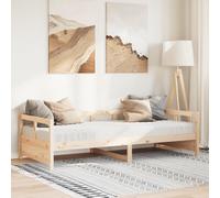 vidaXL Dormeuse con Materasso 90x200 cm in Legno Massello di Pino