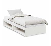 Dormeuse con Materasso Bianca 80x200 cm Legno Massello di Pino