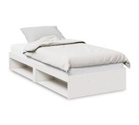 Dormeuse con Materasso Bianca 90x200 cm Legno Massello Pino