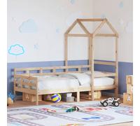 vidaXL Dormeuse con Tetto 90x190 cm in Legno Massello di Pino