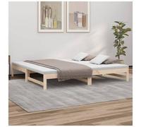 vidaXL Dormeuse Estraibile 2x(100x200) cm Legno Massello di Pino