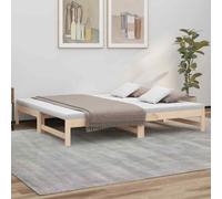 vidaXL Dormeuse Estraibile 2x(75x190) cm Legno Massello di Pino