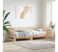 vidaXL Dormeuse Estraibile 2x(80x200) cm in Legno Massello di Pino