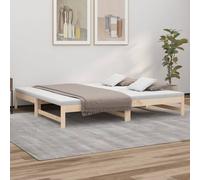 vidaXL Dormeuse Estraibile 2x(80x200) cm in Legno Massello di Pino