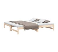 vidaXL Dormeuse Estraibile 2X(80x200) cm in Legno Massello di Pino