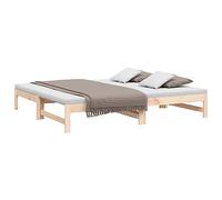 vidaXL Dormeuse Estraibile 2X(90x190) cm Legno Massello di Pino