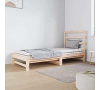vidaXL Dormeuse Estraibile 2x(90x190) cm Legno Massello di Pino