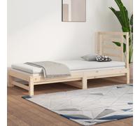 vidaXL Dormeuse Estraibile 2x(90x190) cm Legno Massello di Pino