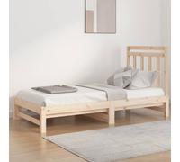 vidaXL Dormeuse Estraibile 2x(90x190) cm Legno Massello di Pino