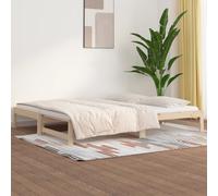 vidaXL Dormeuse Estraibile 2x(90x190) cm Legno Massello di Pino
