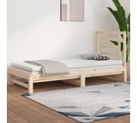 vidaXL Dormeuse Estraibile 2x(90x190) cm Legno Massello di Pino