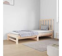 vidaXL Dormeuse Estraibile 2x(90x190) cm Legno Massello di Pino