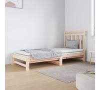 vidaXL Dormeuse Estraibile 2x(90x190) cm Legno Massello di Pino