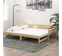VIDAXL - Dormeuse Estraibile 2x (90x200) cm in Legno Massello di Pino