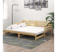 vidaXL Dormeuse Estraibile 2x(90x200) cm in Legno Massello di Pino