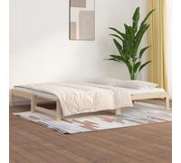 vidaXL Dormeuse Estraibile 2x(90x200) cm Legno Massello di Pino