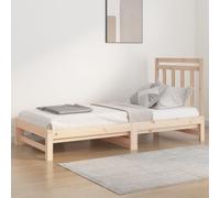 vidaXL Dormeuse Estraibile 2x(90x200) cm Legno Massello di Pino