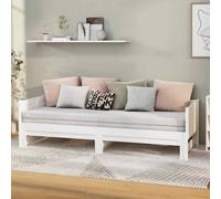 VIDAXL - Dormeuse Estraibile Bianca Legno Massello Di Pino 2x (90x190) Cm - SPEDIZIONE GRATUITA