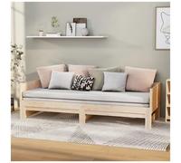 AX Giroletto Dormeuse Divano Letto Estraibile 204x160x57cm Naturale Doghe 820257
