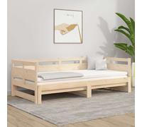 vidaXL Dormeuse Estraibile in Legno Massello di Pino 2x(80x200) cm