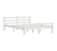 vidaXL Dormeuse Estraibile Senza Materasso Bianca Legno Pino 120x200cm