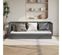 vidaXL Dormeuse Grigia 80x200 cm in Legno Massello di Pino
