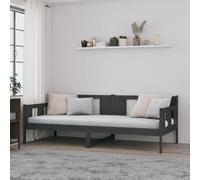 vidaXL Dormeuse Grigia in Legno Massello di Pino 80x200 cm