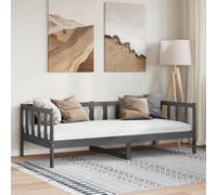 VIDAXL - Dormeuse Grigia In Legno Massello Di Pino 90x200 Cm - SPEDIZIONE GRATUITA