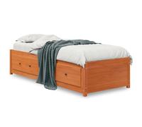 vidaXL Dormeuse Marrone Cera 75x190 cm in Legno Massello di Pino