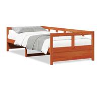 vidaXL Dormeuse senza Materasso Marrone Cera 80x200 cm Legno di Pino