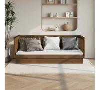 vidaXL Dormeuse Miele 100x200 cm in Legno Massello di Pino