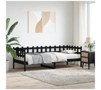 VIDAXL - Dormeuse Nera 90x190 Cm In Legno Massello Di Pino