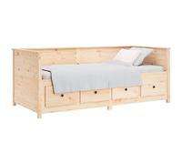 vidaXL Dormeuse Senza Materasso 80x200 cm in Legno Massello di Pino