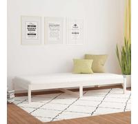 vidaXL Dormeuse senza Materasso Bianca 80x200 cm Legno Massello Pino