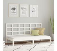 VIDAXL - Dormeuse Bianca 90x200 Cm In Legno Massello Di Pino - SPEDIZIONE GRATUITA