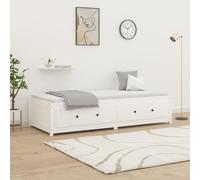 vidaXL Dormeuse senza Materasso Bianca 90x200 cm Legno Massello Pino