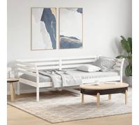 vidaXL Dormeuse senza Materasso Bianca 90x200 cm Legno Massello Pino