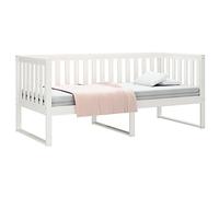 vidaXL Dormeuse Senza Materasso Bianca 90x200 cm Legno Massello Pino