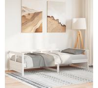 vidaXL Dormeuse senza Materasso Bianca 90x200 cm Legno Massello Pino
