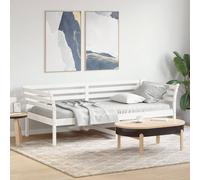 vidaXL Dormeuse senza Materasso Bianco 100x200 cm Legno Massello Pino