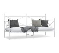 vidaXL Dormeuse senza Materasso Bianco 75x190 cm in Acciaio