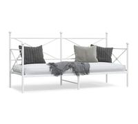 vidaXL Dormeuse senza Materasso Bianco 75x190 cm in Acciaio