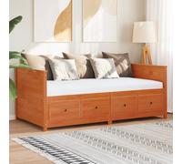 vidaXL Dormeuse senza Materasso Marrone Cera 100x200 cm Legno di Pino