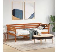 vidaXL Dormeuse senza Materasso Marrone Cera 75x190 cm Legno di Pino