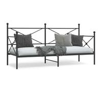 vidaXL Dormeuse senza Materasso Nero 75x190 cm in Acciaio