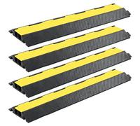 VIDAXL - Dossi Passacavi 4 Pz 2 Canali In Gomma 101,5 Cm