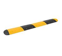 vidaXL Dosso Giallo e Nero 226x32,5x4 cm in Gomma, dissuasore di velocità, rallentatore, dosso in gomma, dosso artificiale, dosso stradale
