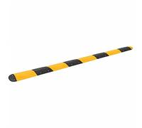 vidaXL Dosso Giallo e Nero 420x32,5x4 cm in Gomma, dissuasore di velocità, rallentatore, dosso in gomma, dosso artificiale, dosso stradale