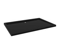 vidaXL Piatto Doccia in ABS Rettangolare Nero 80x120 cm