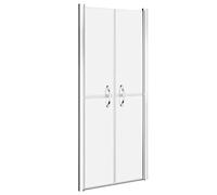 vidaXL Porta per Doccia in ESG Satinato 81x190 cm